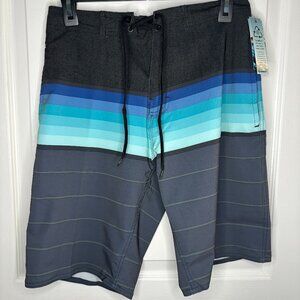 Burnside Men's Quick Dry Swim Board Shorts, 28 NEW